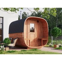 26% reduziert: Fjordholz Fass-Sauna Modell Quadro 240 cm