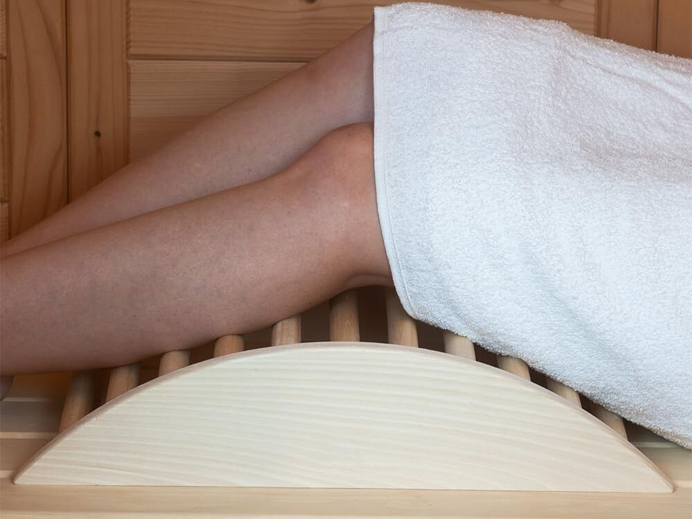 34% reduziert: Fjordholz Sauna Bein- und Venenstütze Premium