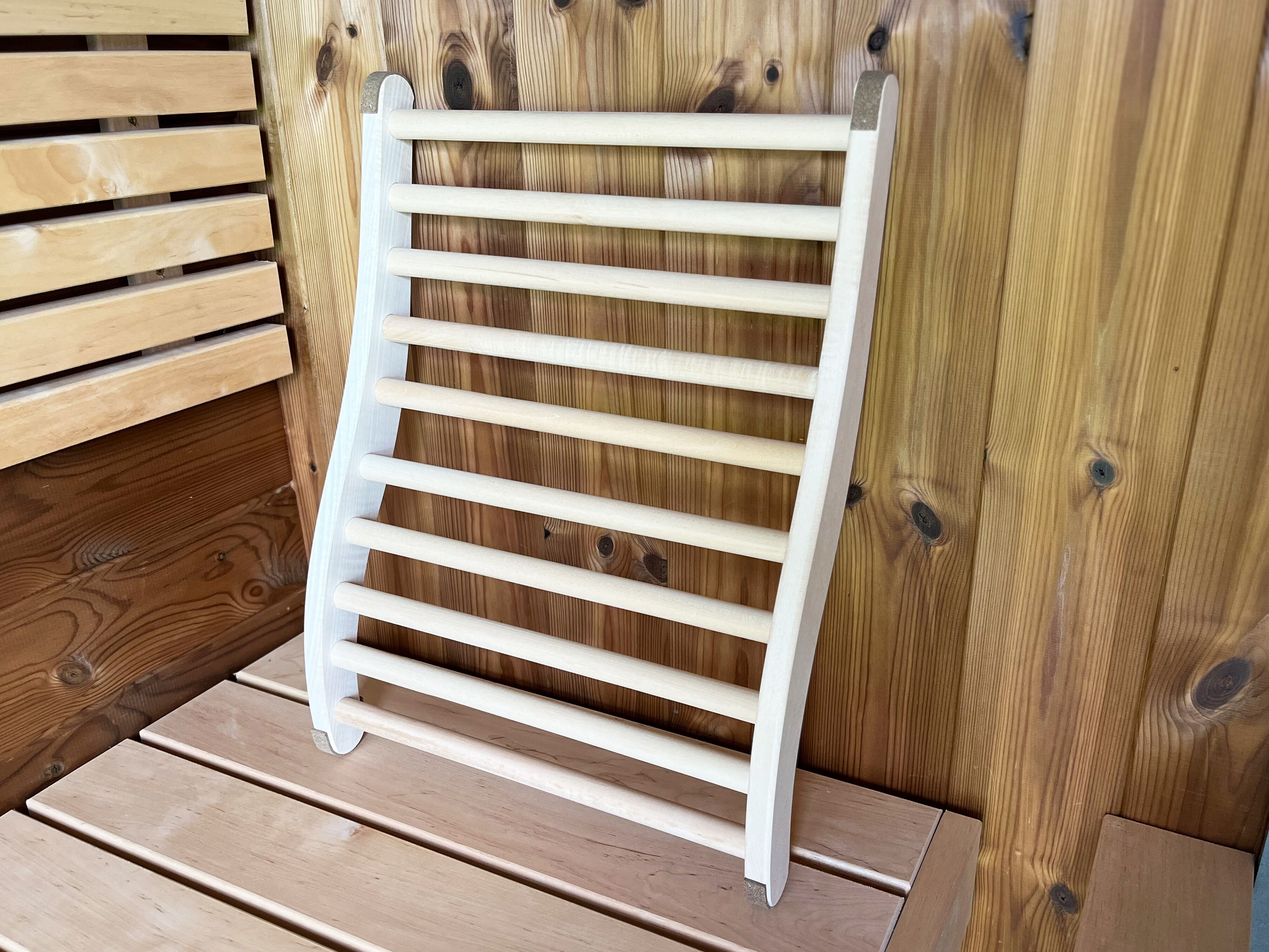 34% reduziert: Fjordholz ergonomische Sauna Rückenlehne Premium