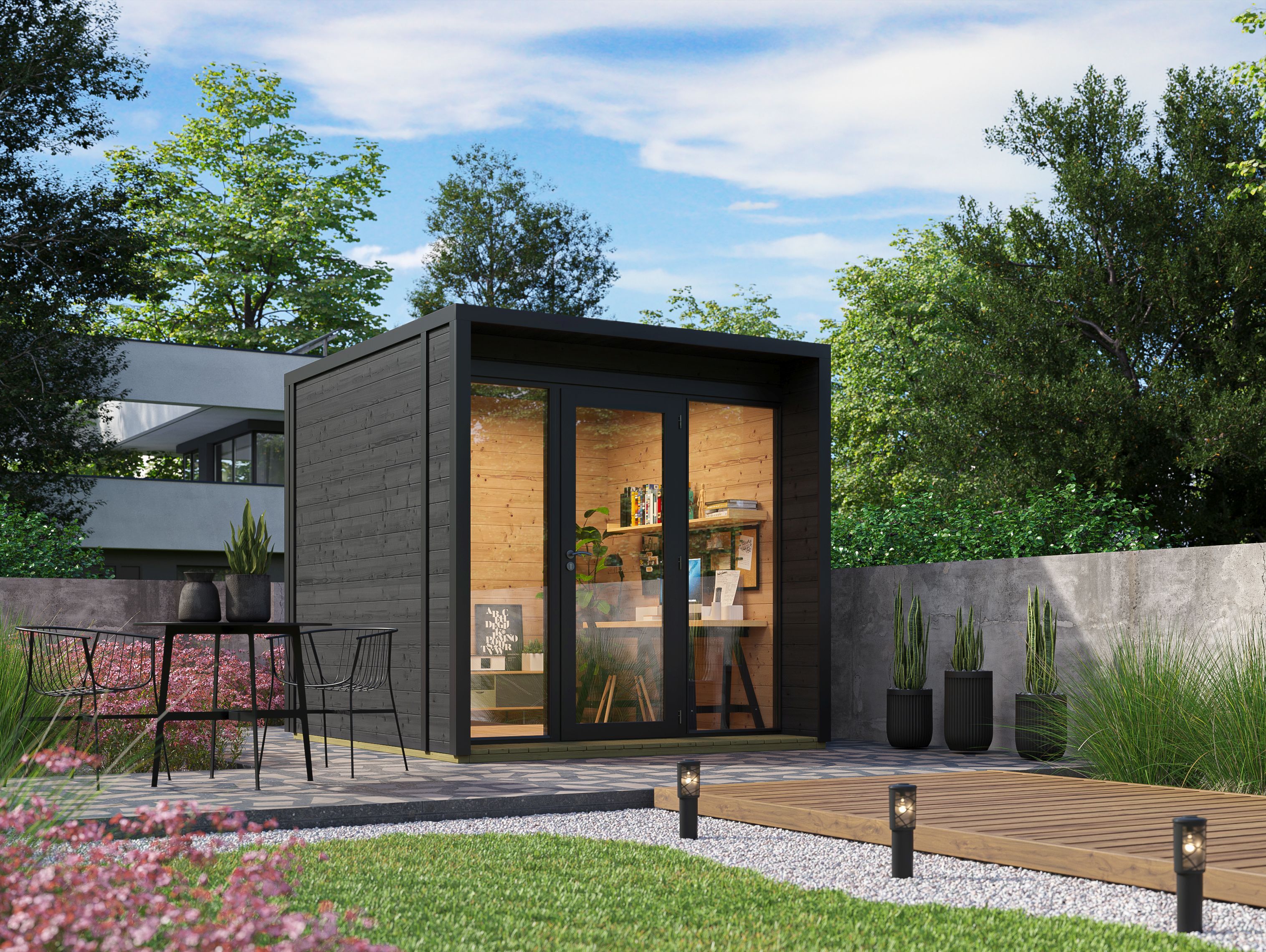 26% reduziert: Fjordholz Gartenhaus Modell Office Box Größe S sch