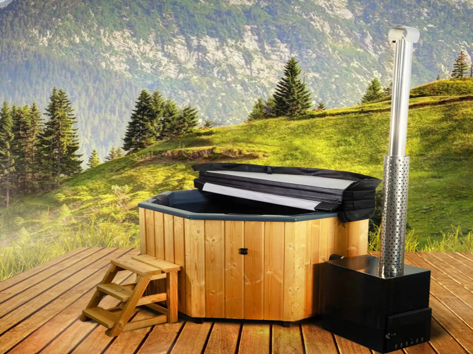 26% reduziert: Fjordholz Hot Tub Octagonal Ivar